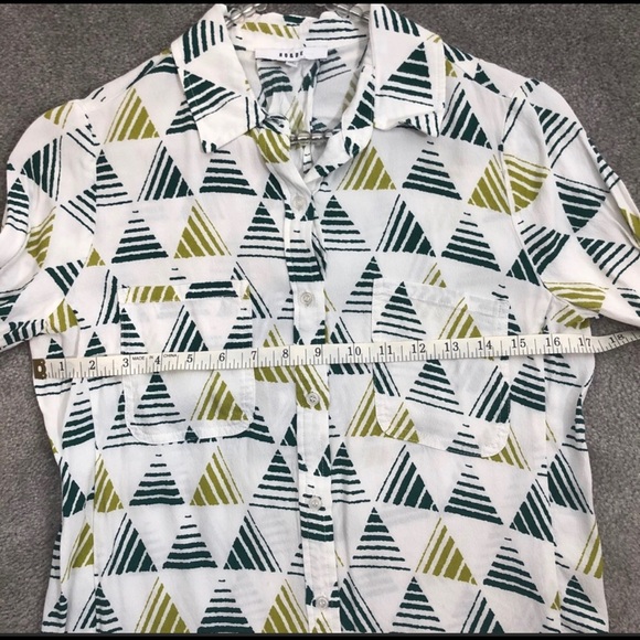 Ro&De Geometric Print Button Up Tunic Size XS - Picture 10 of 11